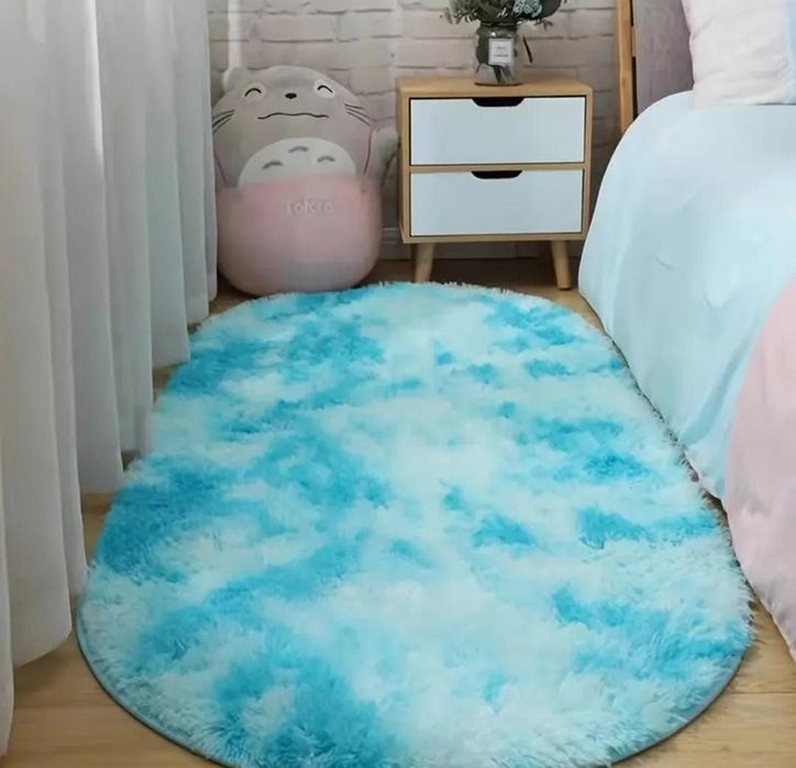 Covor Fluffy Pufos Oval, 5 culori disponibile in stoc 
Dimensiuni:80x1