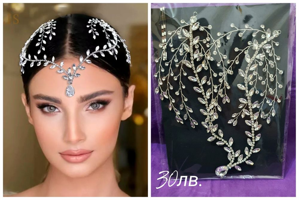 Различни цветни украшения за коса