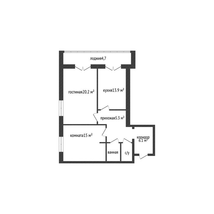 3-х комнатная. Жана Кала