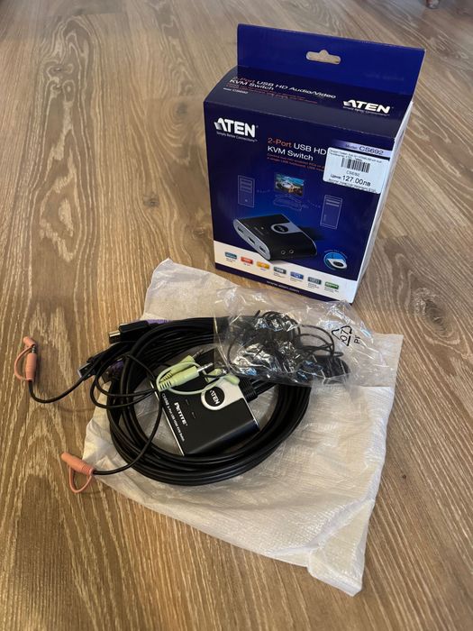ATEN 2-port USB HD Audio/video KVM Switch