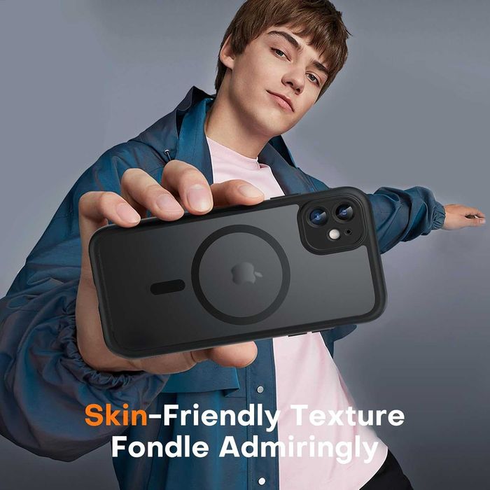 Магнитен калъф TOCOL 3 в 1 за iPhone 11 6,1 инча, подходящ за MagSafe