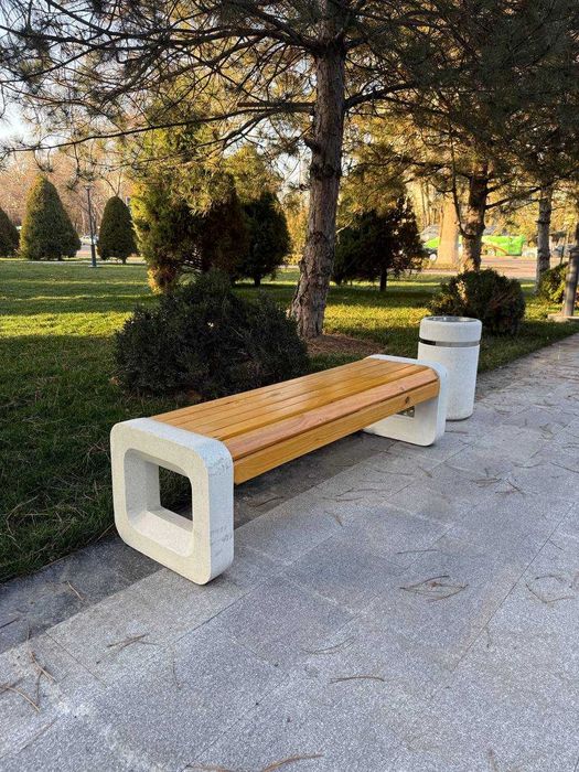 Kompozit marmardan yasalgan skameyka (o'rindiq)