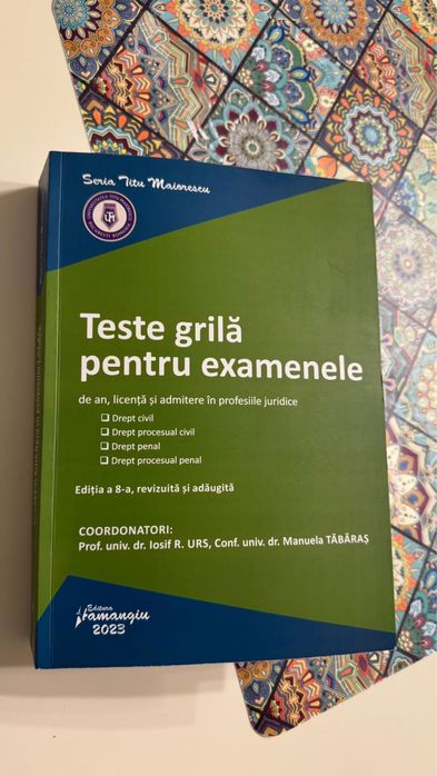 Titu Maiorescu Teste Grila pentru Examenele la Drept