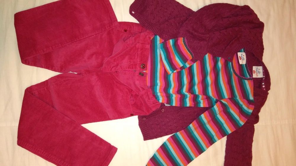 Lot 116 cm, pantaloni, sweater si bluza, Topolino - UTILIZATE