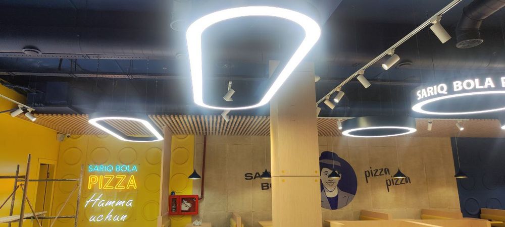 Люстры линейный на заказ