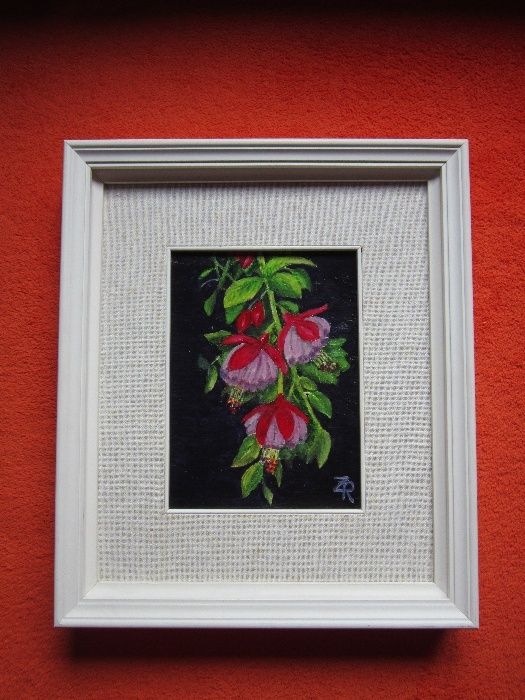 cadou inedit Clopotei tablou pictura ulei, semnat,rama 3D lemn