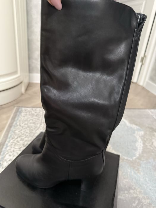 Кожаные сапаги осень весна