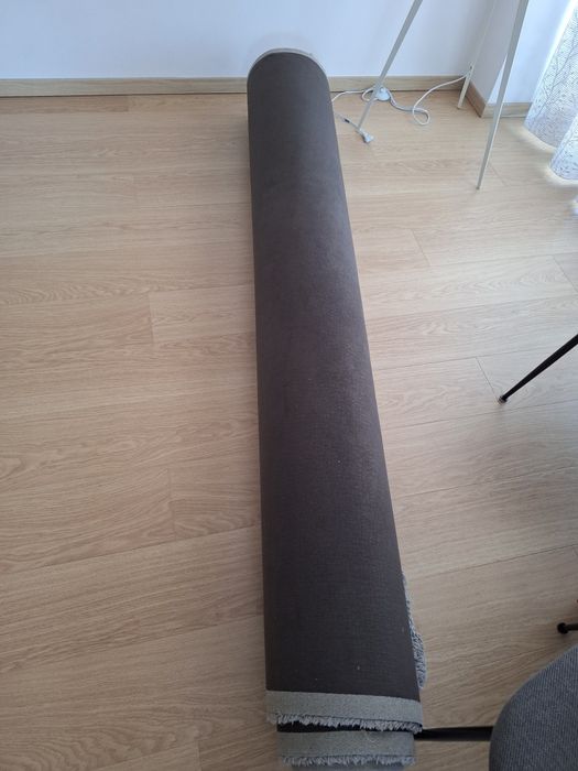 Covor pufos calitativ  Obsession Platin/ Gri 200x 290 cm, 2 buc disponibile, stare f buna