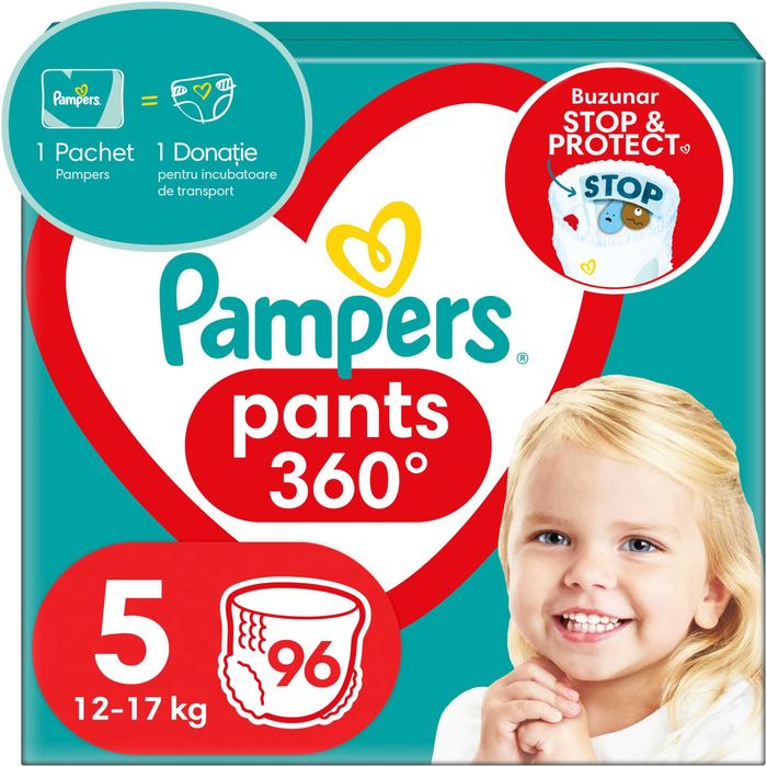 Scutece Chilotei Pampers Pants 360°, numar: 4, 5, 6, 7, Pret 135 Lei