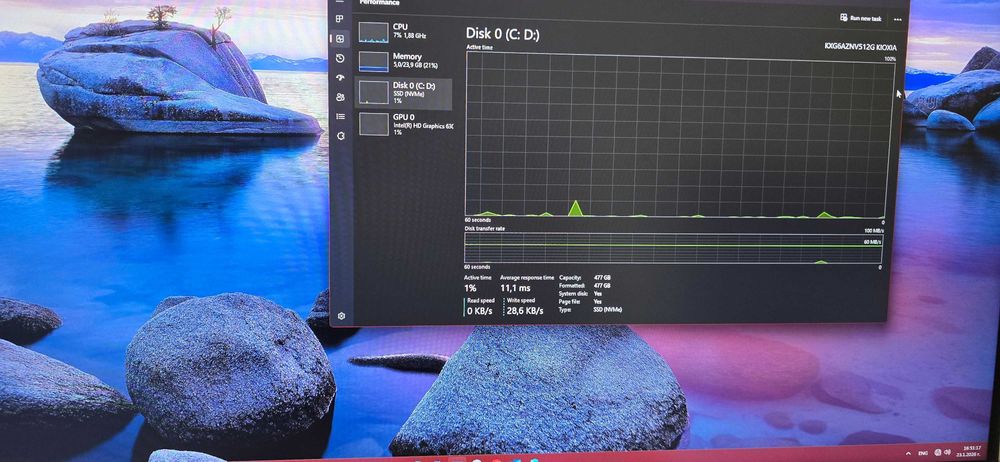 Компютър HP EliteDesk 800 G3 SFF, i7-7700, SSD 512GB, 24GB RAM, DVD