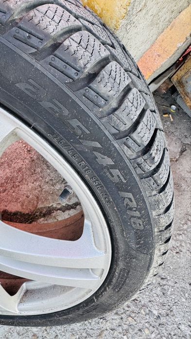 Jante 18 pt Audi sau Passat 5x112  .cu anvelope Iarna