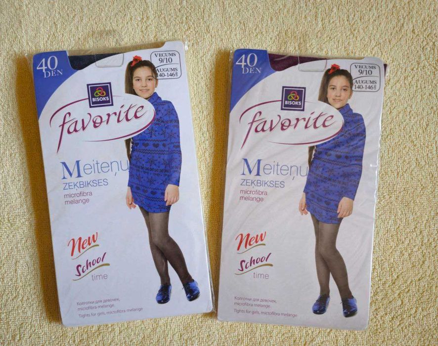 Новые колготки на 9-10лет.