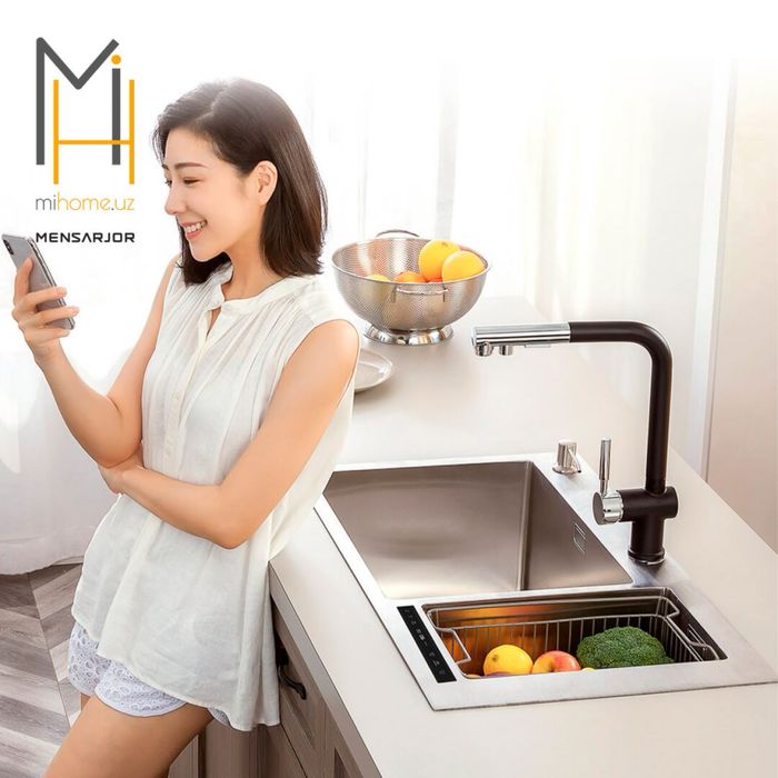 Умная кухонная мойка со смесителем Mensarjor Intelligent Sink