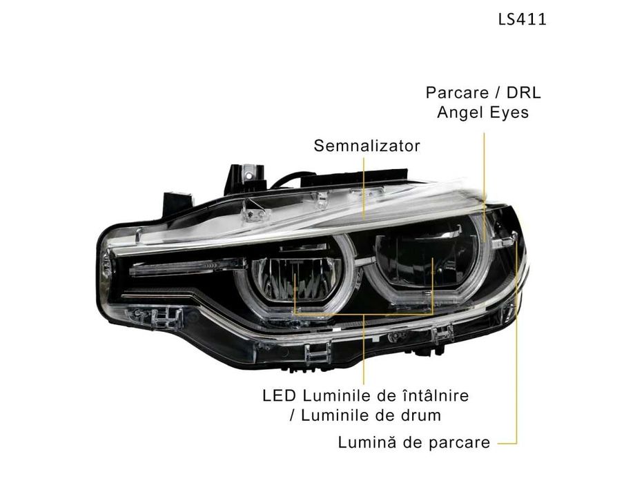 Tuning faruri LED BMW 3 F30 13-18 Aspect nou
