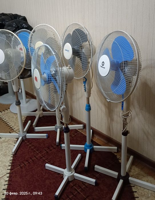 Напольный вентилятор. Трёхскоростной. Потребляет мало электроэнергии.