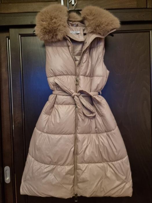 Елегантно Дълго елече с пух