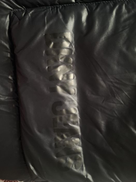 DKNY Wet Shine Nylon Hooded Puffer Jacket