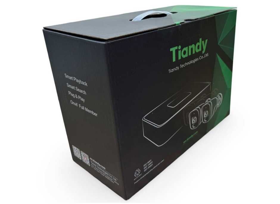 Kit IP de supraveghere Tiandy, NVR 4 canale PoE