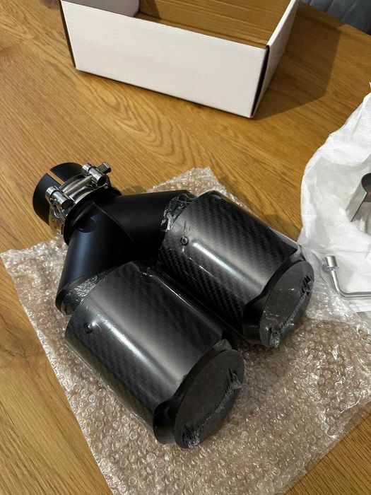 Evacuare / Muffler din Carbon si Inox 63mm Universal – Stil Sport- Nou