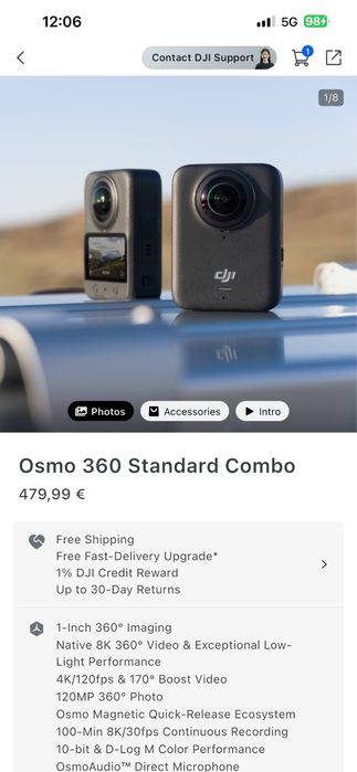 Osmo 360 standard combo