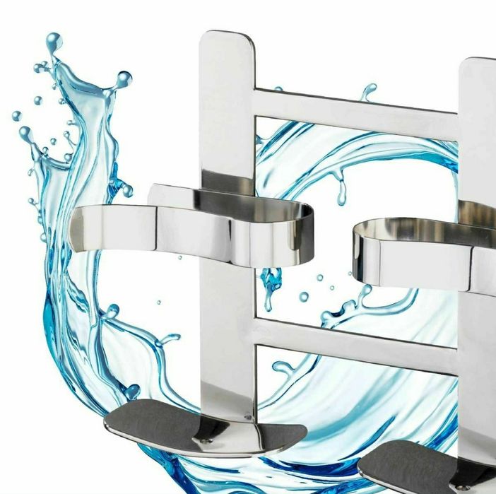 Suport de inox pe colt Wenko
