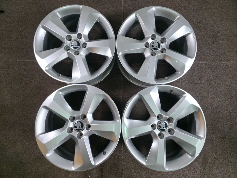 4 Jante Aliaj 5x112 18'' OEM AUDI Q3 A3 S3 Q2 A4 B6 / VW Tiguan T-Roc Passat Golf Sharan Touran / Skoda Octavia Superb Kodiaq Karoq