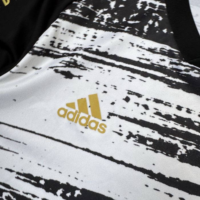 Tricou fotbal Juventus Adidas  jersey Aeroready negru alb auriu  antrenament 2020-2021 mărimea S