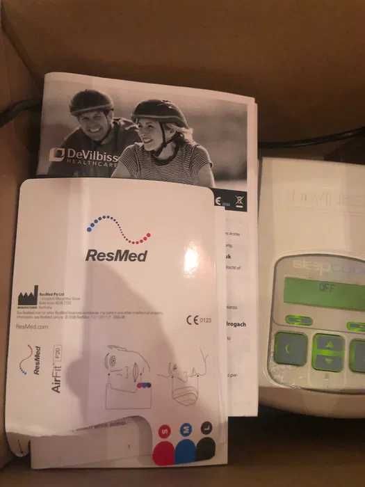 Aparat medical respirat apnee în somn Complet SLEEP CUBE fabricat în America , cutie, cărticele