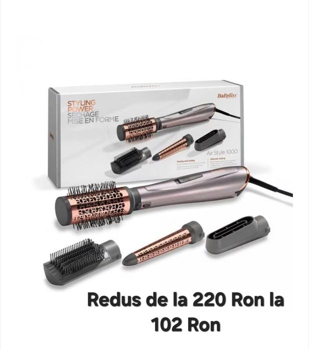 Peria cu aer cald BaByliss Air Style 1000W AS136E