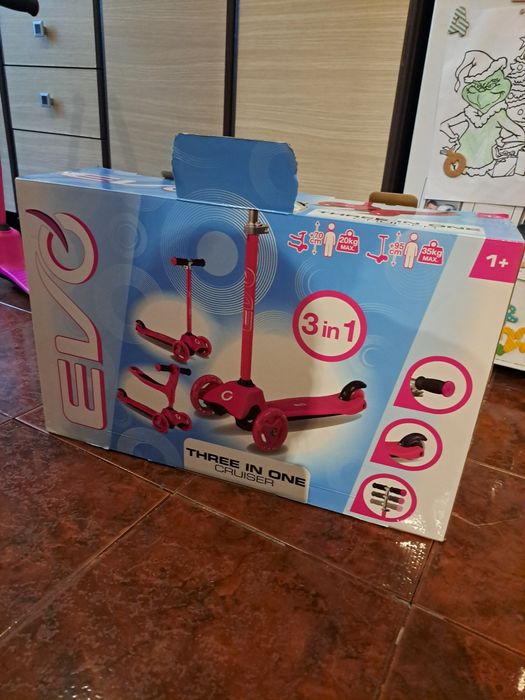 Trotineta Noriel 3 in 1 roz