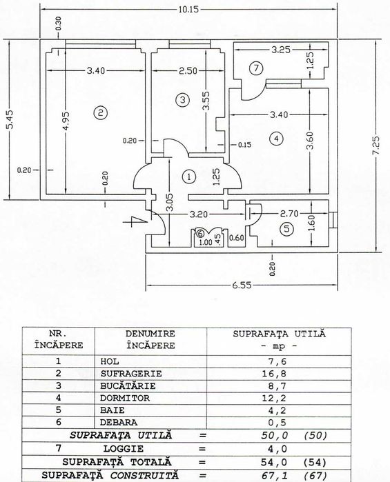 Apartament două camere