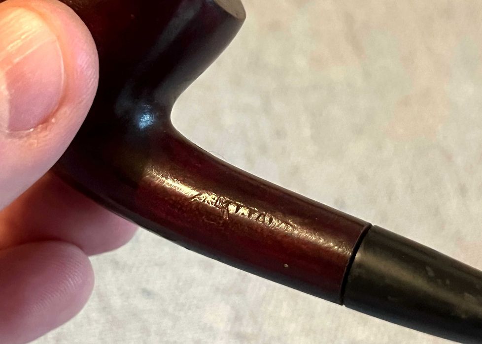 Pipa vintage Made in France model 5083 lemn si mustiuc ebonita