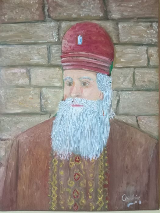 Pictură în ulei pe lemn