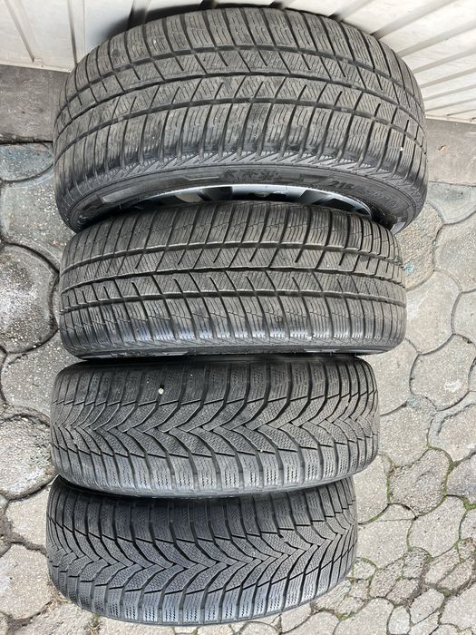 Jante aliaj 5x112mm, anvelope 215/55 R17, VW Passat, Skoda, Seat