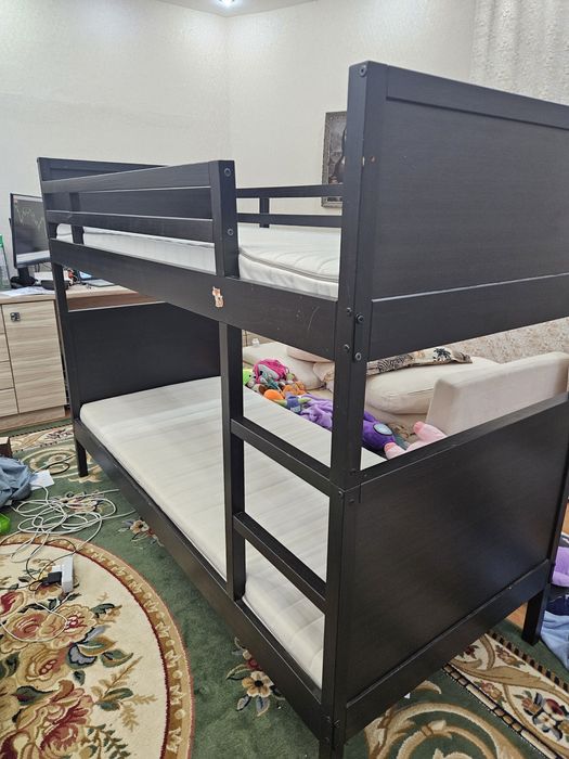 Двухярусная , деревянная кровать IKEA