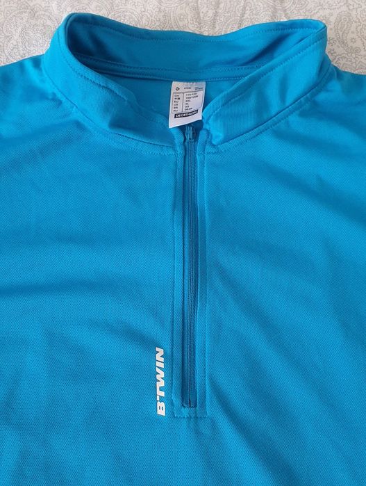 Tricou ciclism Btwin masura 2xl albastru