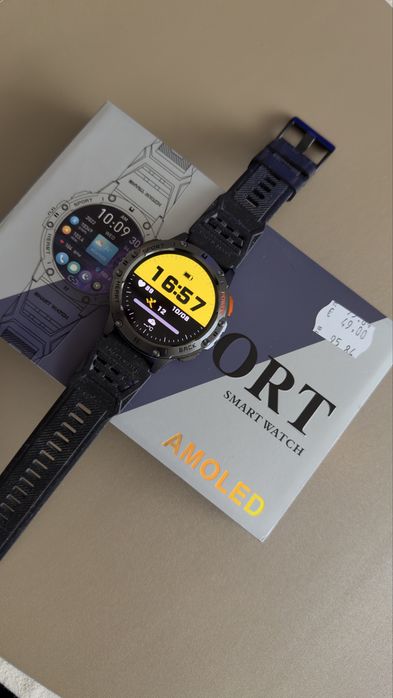 Smart watch 44 mm, като нов, пълен комплект