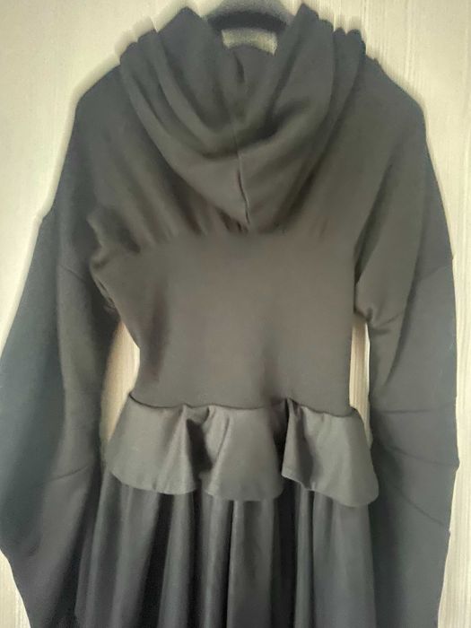 Rochie cu gluga BohoShic neagra S-M