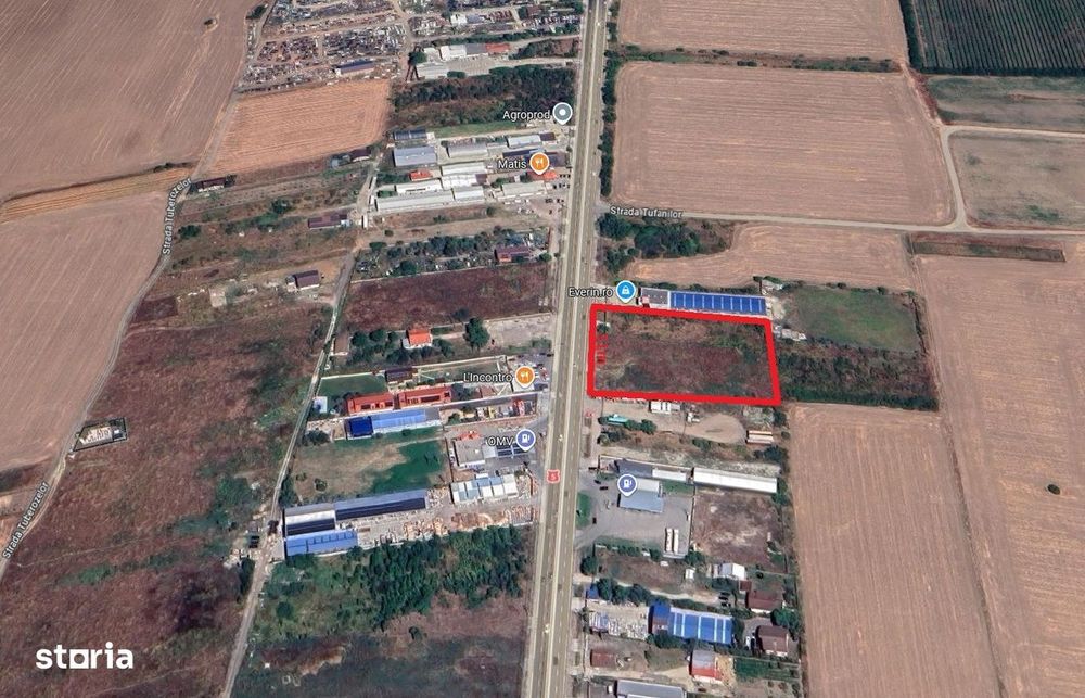 Teren intravilan in 1 Decembrie - acces direct din DN5