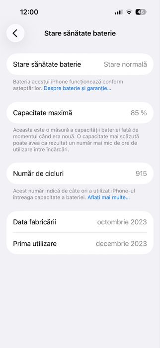 Iphone 15 PRO /128GB/85 Baterie