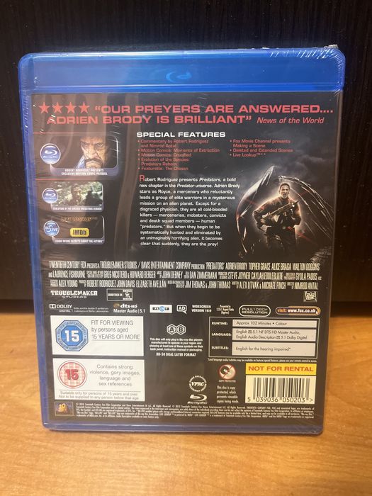 Predators film blu ray sigilat