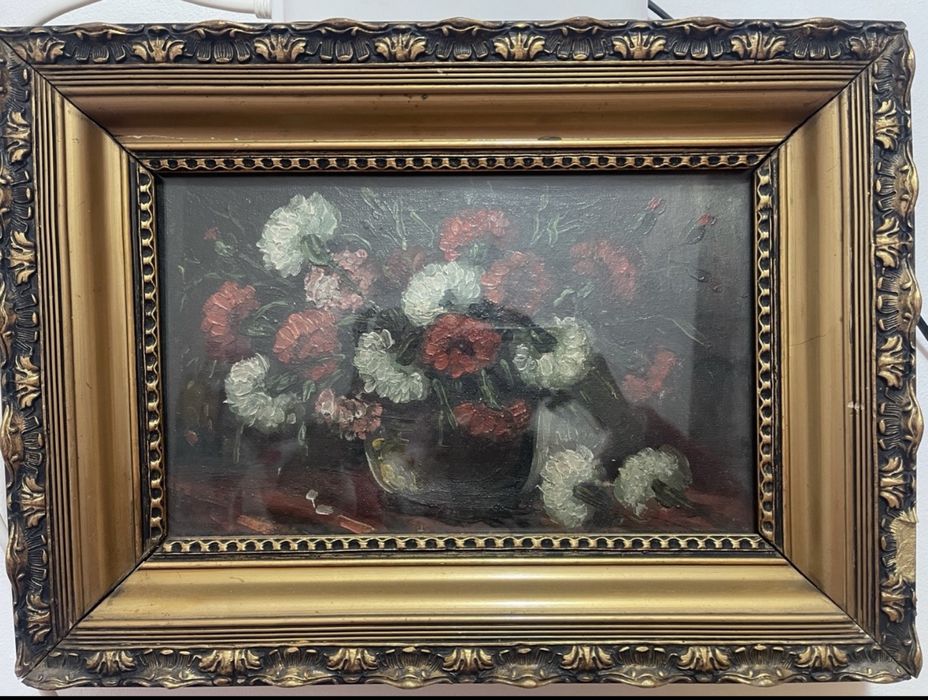 Tablou vintage stil neo-baroc / ulei pe pânză