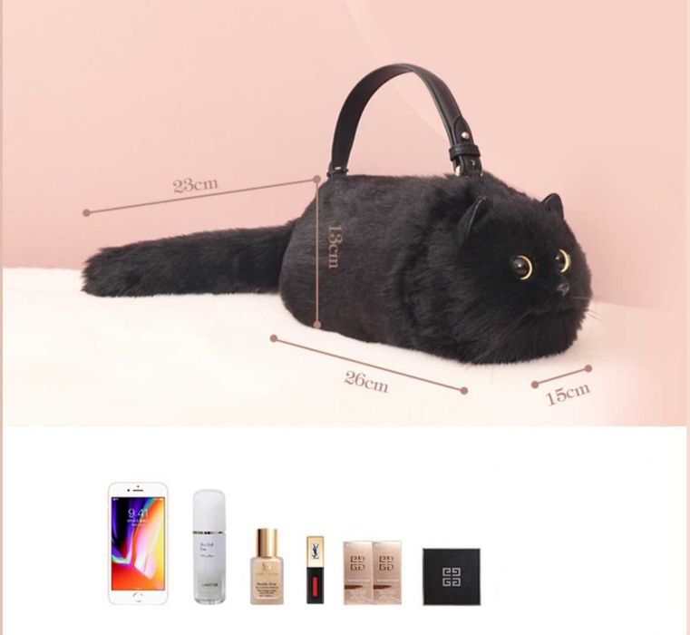 Сумочка кошка, как настоящая