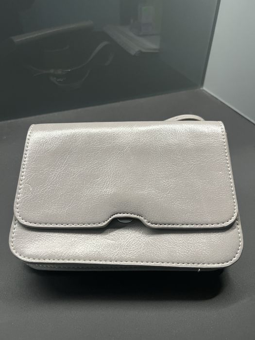 Geanta Reseved piele culoare taupe