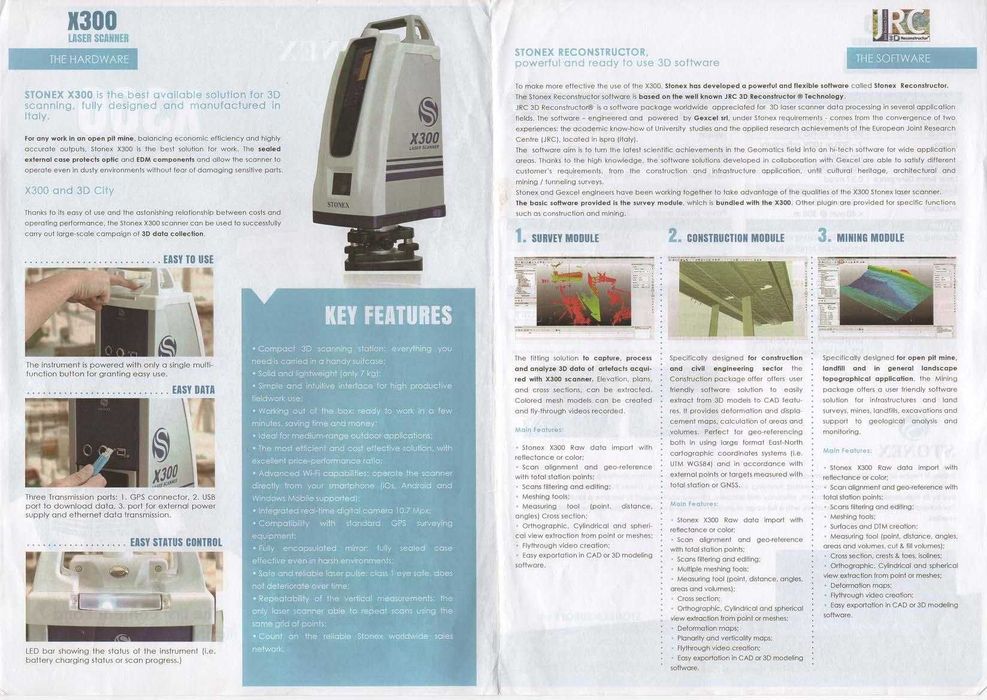 scaner laser 3D Stonex X300 - CURTEA DE ARGES