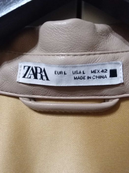 Кожена риза Zara и памучна риза Бенетон