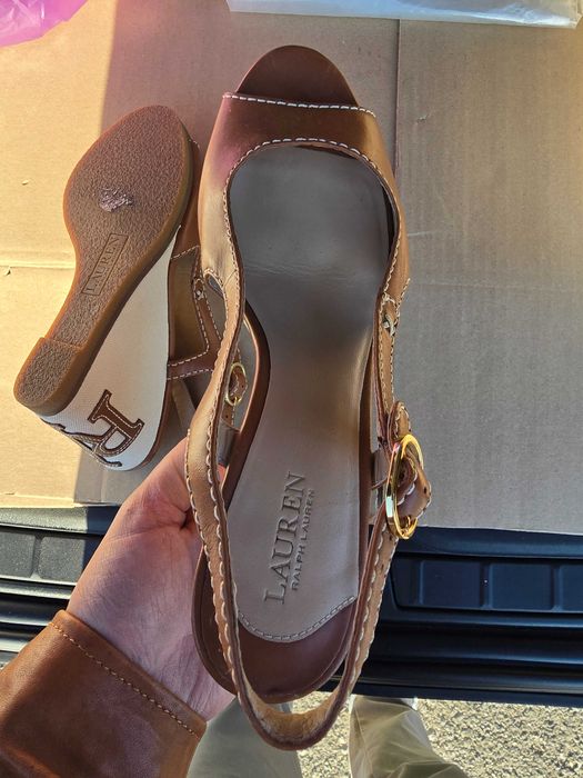 Sandale cu platforma Ralph Lauren