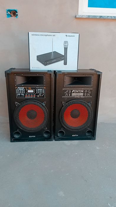 Boxe Fenton + microfon wireless Auna – Sunet clar și puternic