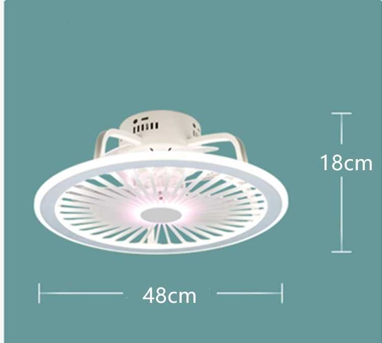 LED лвд вентилатор полилей за таван с дистанционно управление