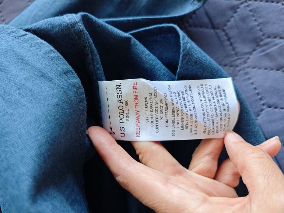 Ленена риза U.S.POLO ASSN 12-13 години